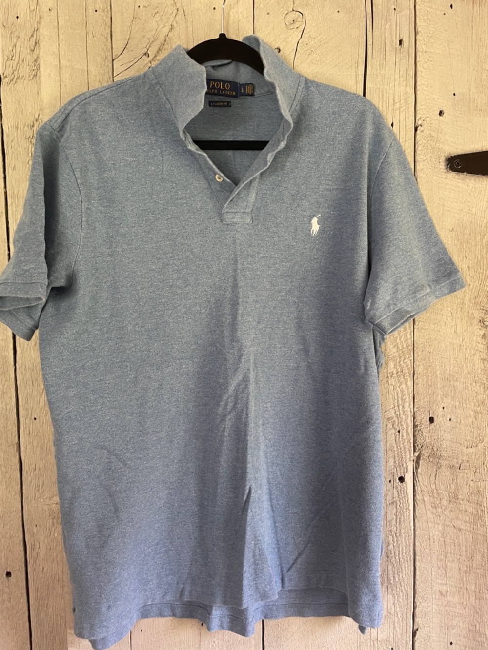 Polo by Ralph Lauren Heather Light Blue Short-Sleeve Polo
